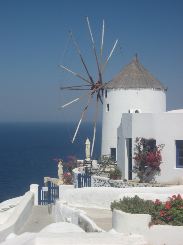 santorini windmill