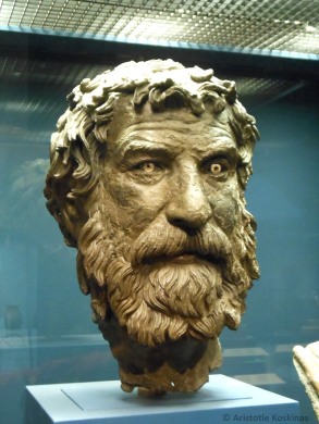 The head of the statue dubbed the "Philosopher of Antikythera"